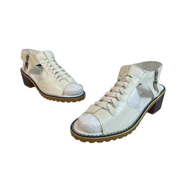 Shoes Vip Women's White Wedge Sandals Sz 40 (9.5 US)