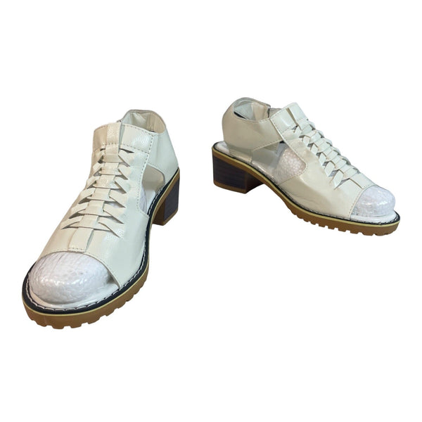 Shoes Vip Women's White Wedge Sandals Sz 40 (9.5 US)