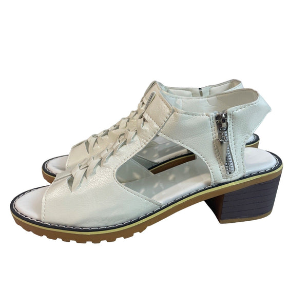 Shoes Vip Women's White Wedge Sandals Sz 40 (9.5 US)
