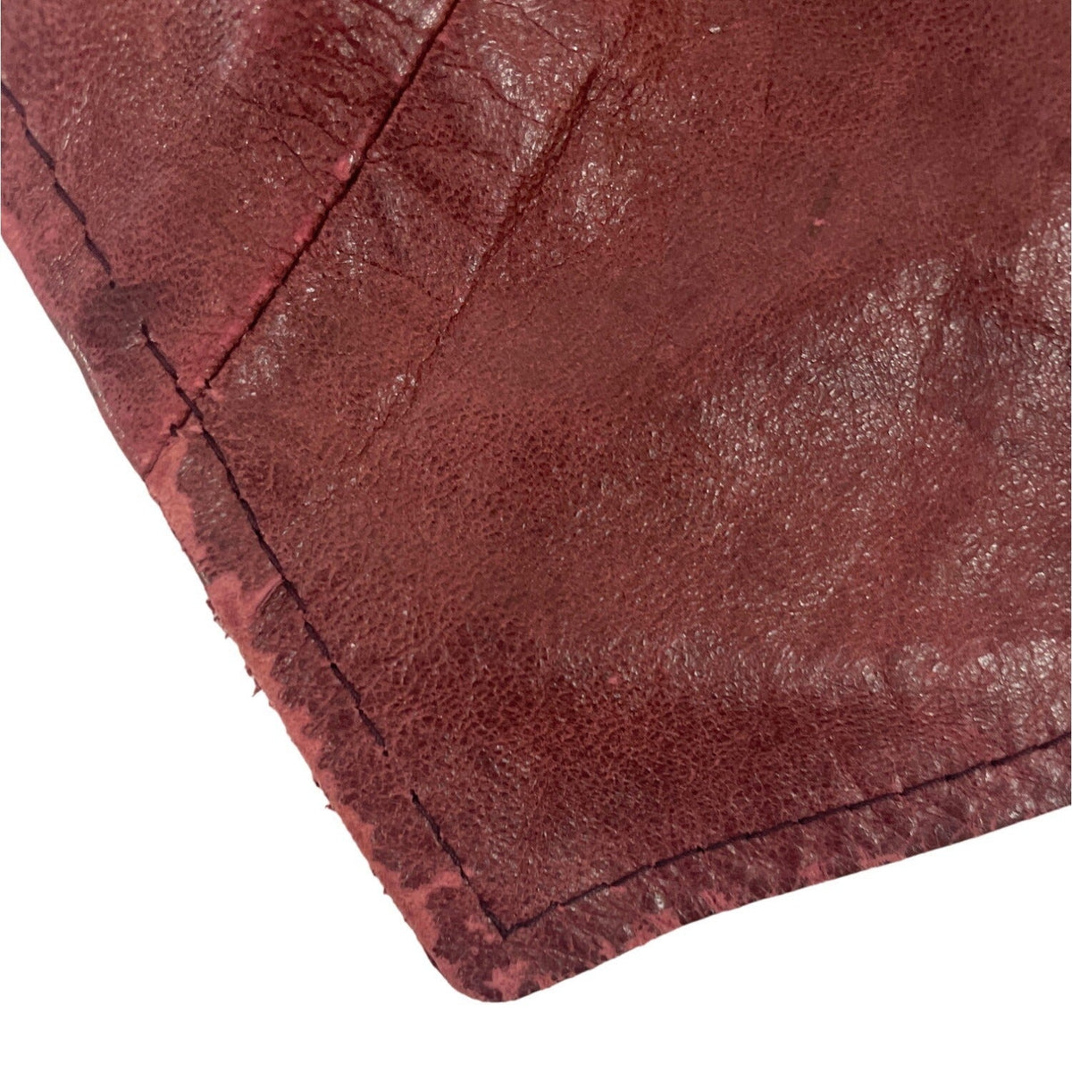 Jordache Vintage Unisex Red Leather Western Country Boho Vest Sz M