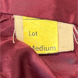 Jordache Vintage Unisex Red Leather Western Country Boho Vest Sz M