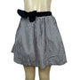 My Michelle Womens Black & White Checkered Skirt W/ Belted Bow Size L