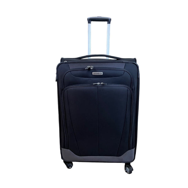 Samsonite Black Nylon Spinner 4-Wheel Expandable Telescopic Handle Luggage