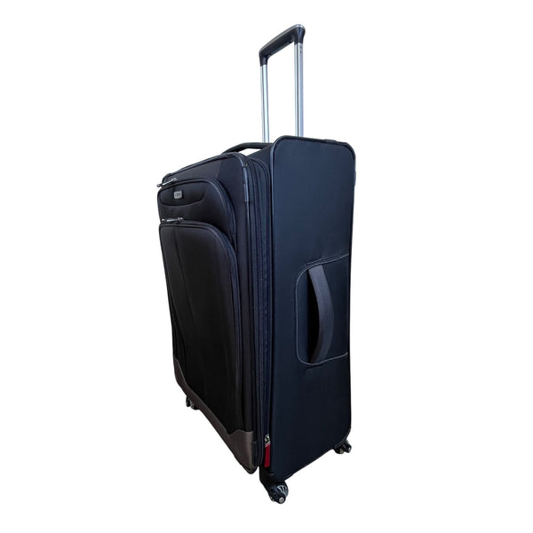 Samsonite Black Nylon Spinner 4-Wheel Expandable Telescopic Handle Luggage