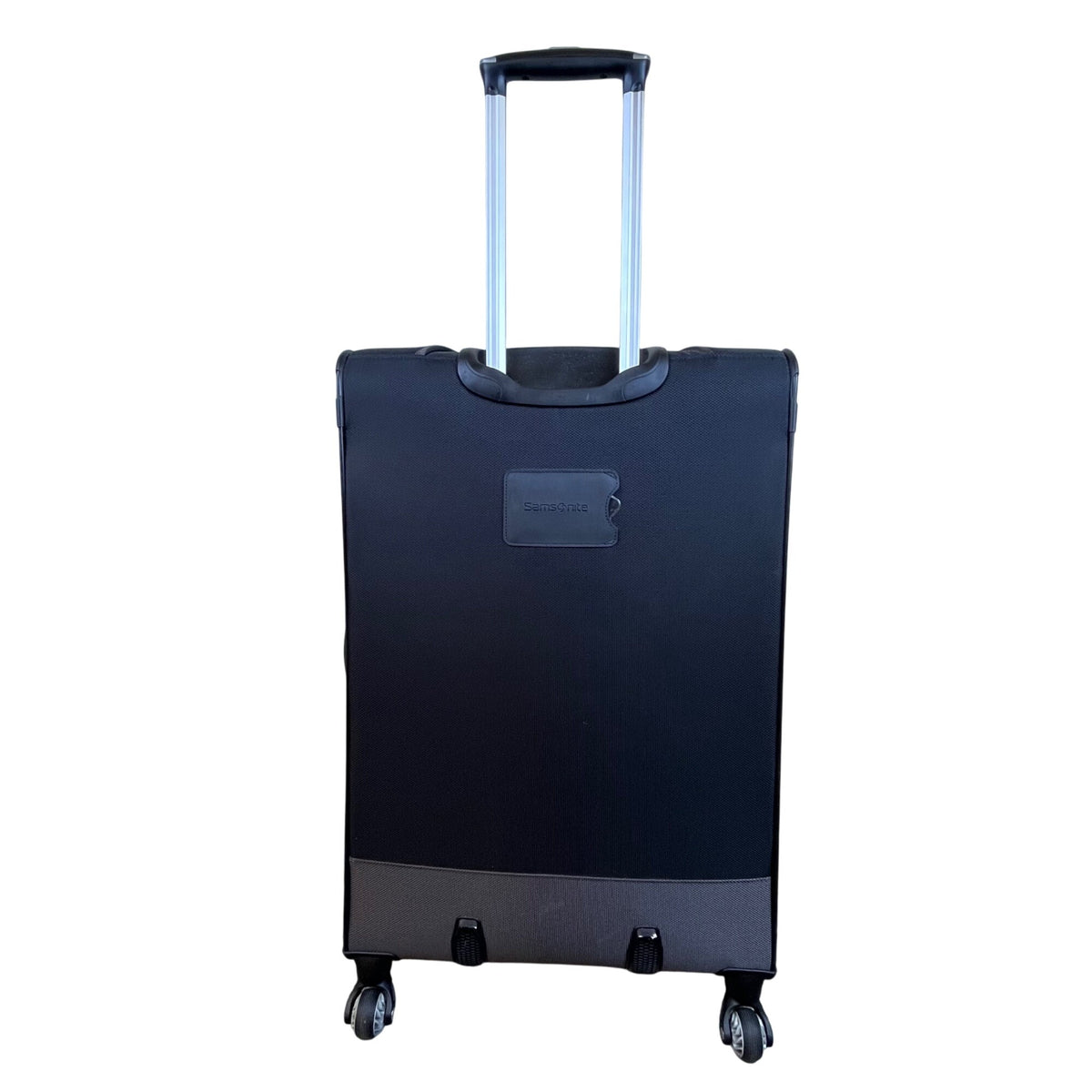 Samsonite Black Nylon Spinner 4-Wheel Expandable Telescopic Handle Luggage