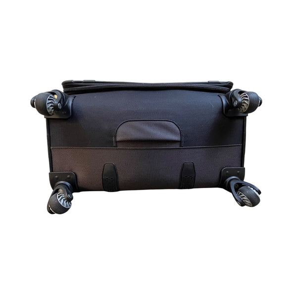 Samsonite Black Nylon Spinner 4-Wheel Expandable Telescopic Handle Luggage