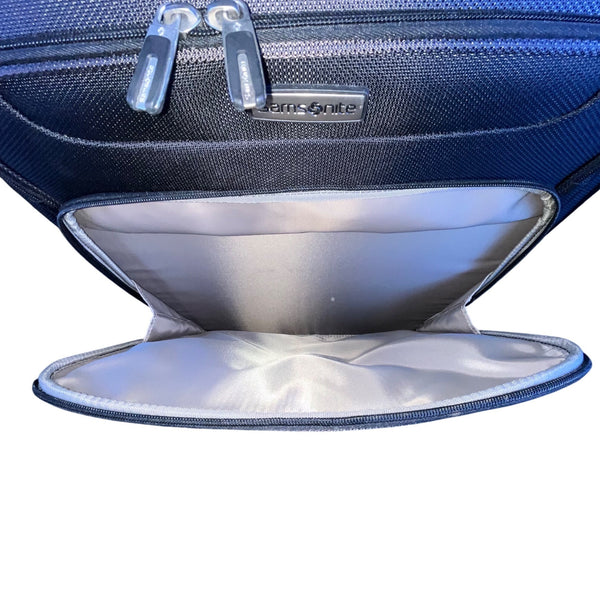 Samsonite Black Nylon Spinner 4-Wheel Expandable Telescopic Handle Luggage