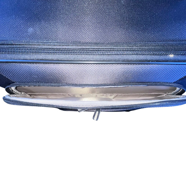 Samsonite Black Nylon Spinner 4-Wheel Expandable Telescopic Handle Luggage