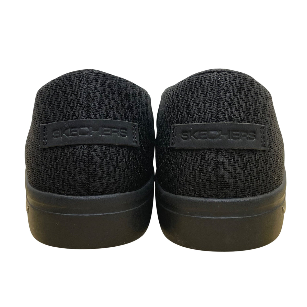 Skechers Women’s Black Arch Fit Slip On Air Cooled Walking Flat Shoes Size 7.5