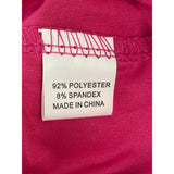 Smile Fish Women's Hot Pink Sleeveless Tank Top and Mesh Combo Sz L - NWT