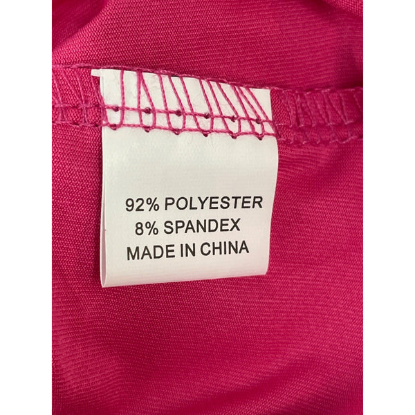 Smile Fish Women's Hot Pink Sleeveless Tank Top and Mesh Combo Sz L - NWT