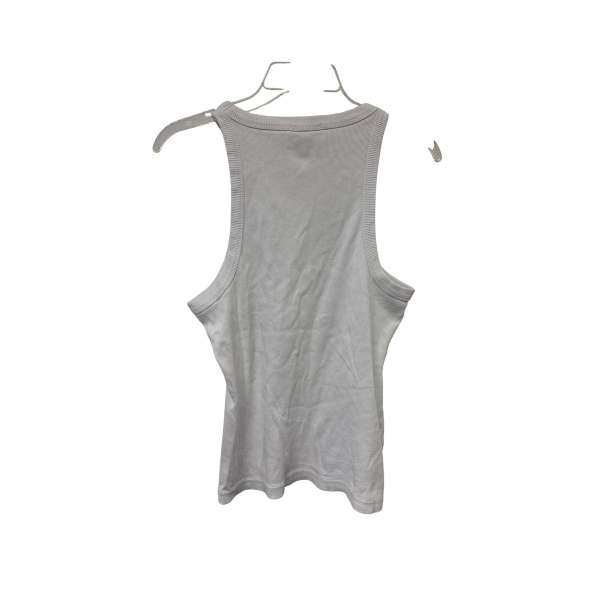 Standard James Perse Womens White Ribbed Tank Top Size 2 Cotton Sleeveless Shirt