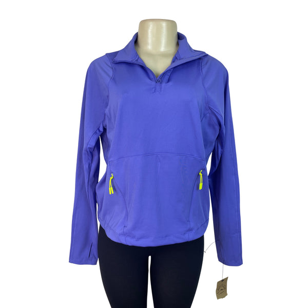 Layer 8 Womens Half-Zip Long Sleeve Pullover Jacket Purple Size M - New