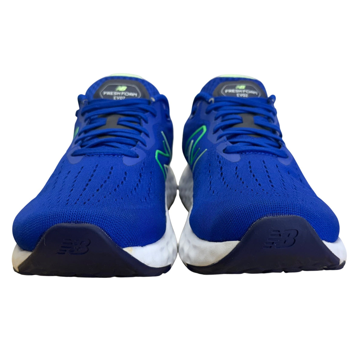 New Balance Men’s Blue Green Mesh Fresh Foam Evoz 4E Wide Running Shoes Sz 9US