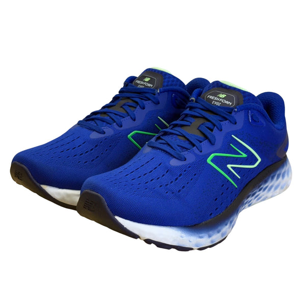 New Balance Men’s Blue Green Mesh Fresh Foam Evoz 4E Wide Running Shoes Sz 9US
