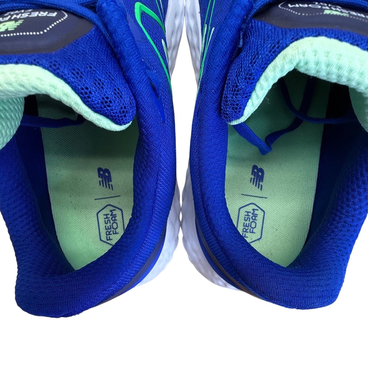 New Balance Men’s Blue Green Mesh Fresh Foam Evoz 4E Wide Running Shoes Sz 9US