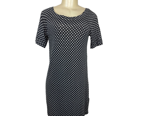 J. Crew Collection Women's Black & White Short Sleeve Tee Dress Size S - New