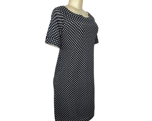 J. Crew Collection Women's Black & White Short Sleeve Tee Dress Size S - New