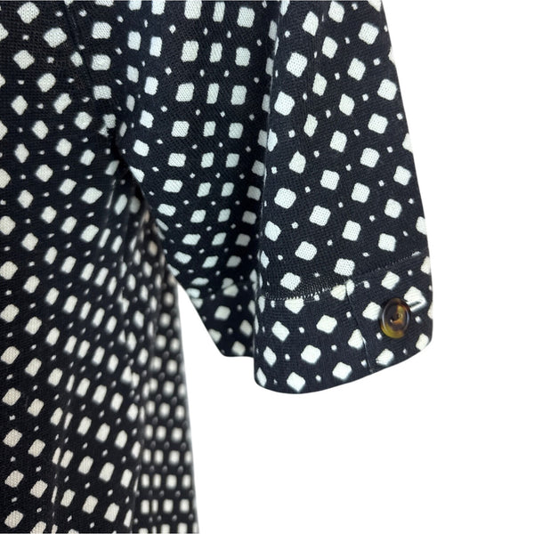 J. Crew Collection Women's Black & White Short Sleeve Tee Dress Size S - New