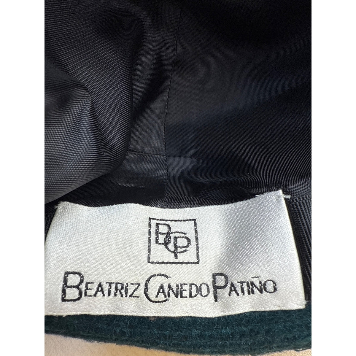 Teal Alpaca Wool Cloche Hat By Beatriz Canedo Patiño Made In Bolivia Folded Brim