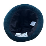 Teal Alpaca Wool Cloche Hat By Beatriz Canedo Patiño Made In Bolivia Folded Brim