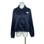 Nike Women's Black Satin Logo Button Up Jacket Size M