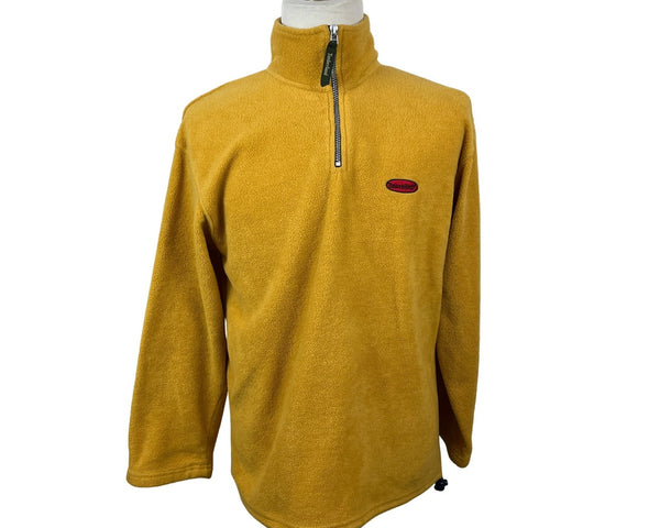 Timberland Men's Mustard Half Zip Sweater Size XL