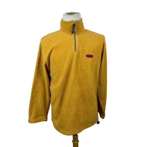 Timberland Men's Mustard Half Zip Sweater Size XL