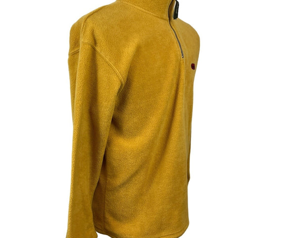 Timberland Men's Mustard Half Zip Sweater Size XL
