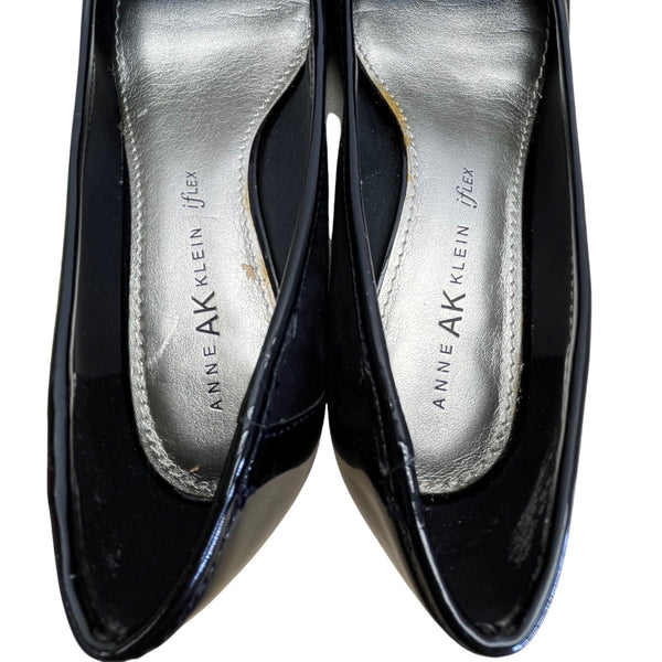 Anne Klein Women’s Black Suede Tassel I Flex Munza Kitten Heels Size 7M