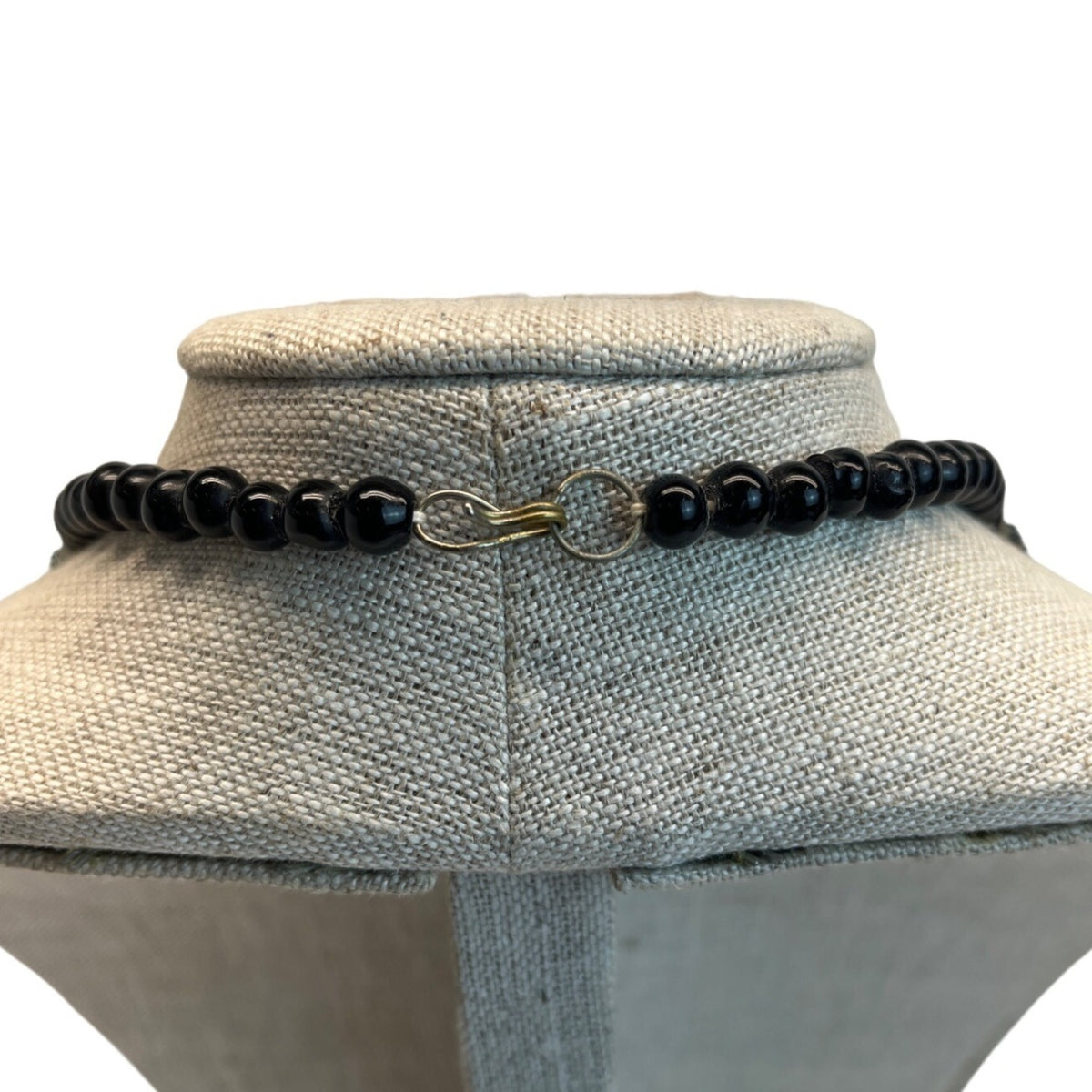 Vintage Egyptian Muti-strand Bib with Iridescent Beads Necklace - 24in