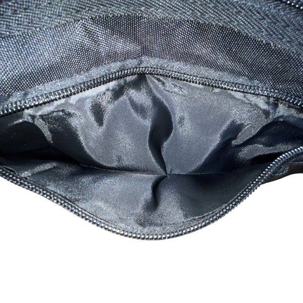 NZII Unisex Black Nylon  Multiple Compartments Lightweight Adjustable Belt Bag