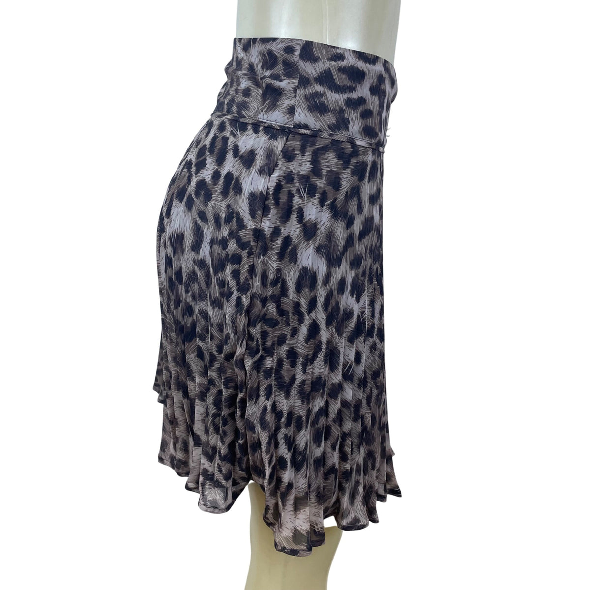 INC International Concepts Women’s Brown Leopard Print Midi Skirt Size 14 - New