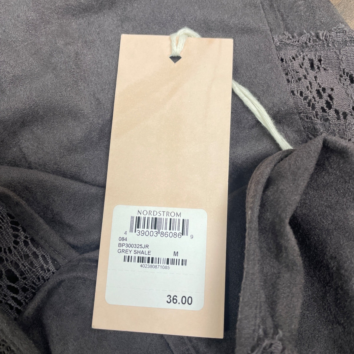 Sun & Shadow Women's Lace Back Gray Sleeveless Tank Top Size M