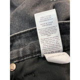 Pacsun Women's Faded Black High Rise Daisy Embroidered Straight Leg Jeans Sz 26