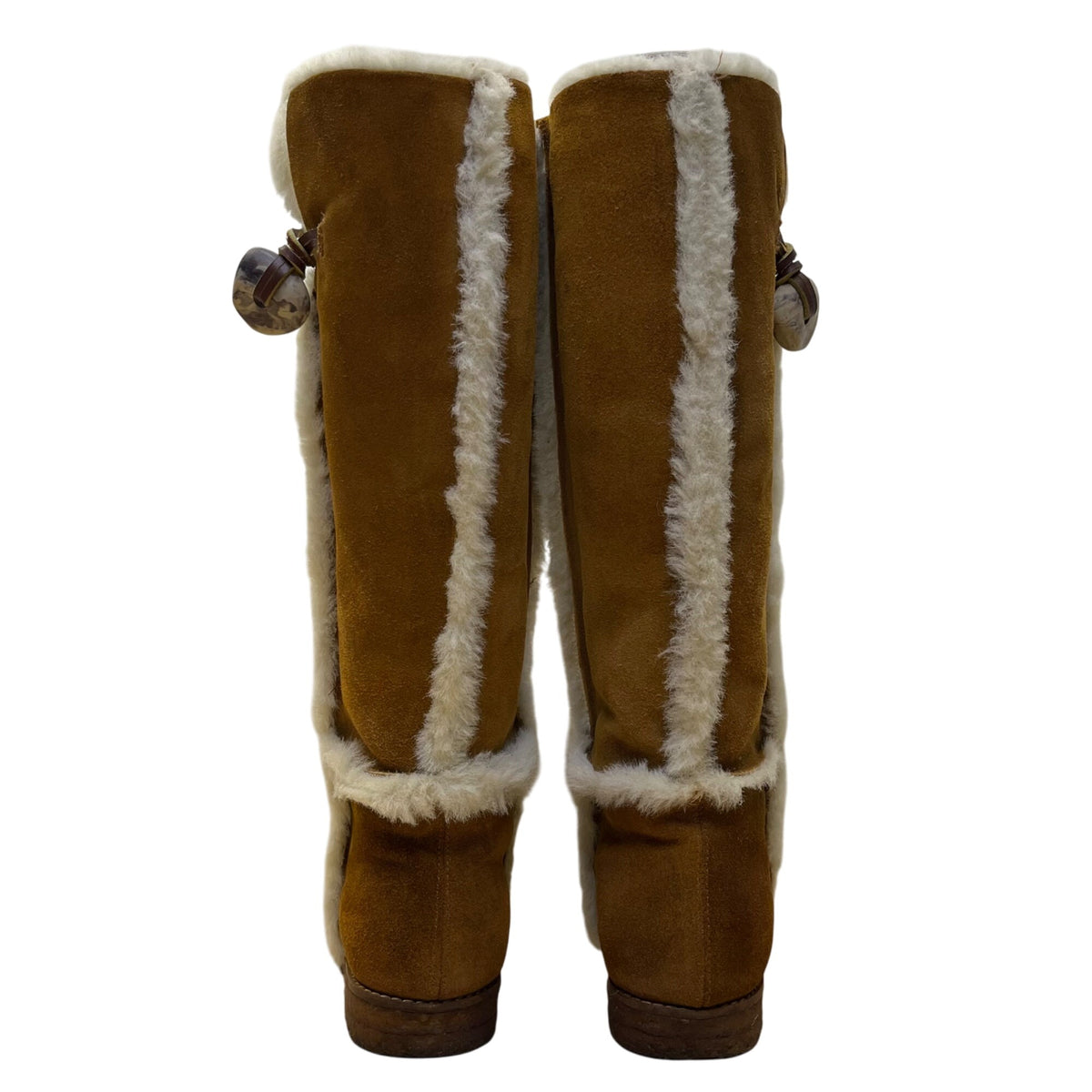 Etienne Aigner Halifax Women’s Camel Suede Knee-High Winter Boots Size 7.5 M