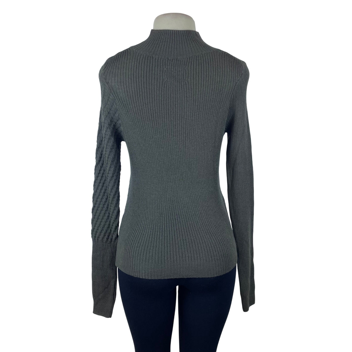 The Knotty Ones Women’s Green Textured Knit Turtleneck Sweater Size S