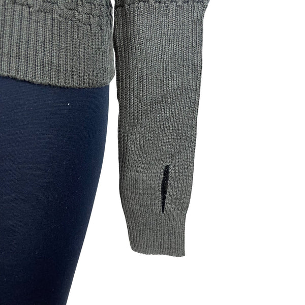 The Knotty Ones Women’s Green Textured Knit Turtleneck Sweater Size S