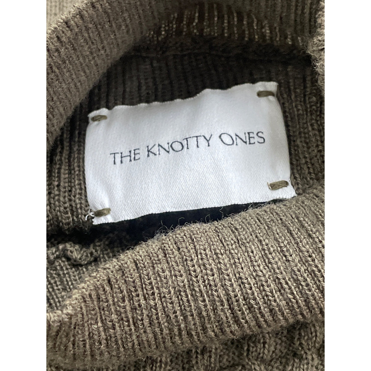 The Knotty Ones Women’s Green Textured Knit Turtleneck Sweater Size S