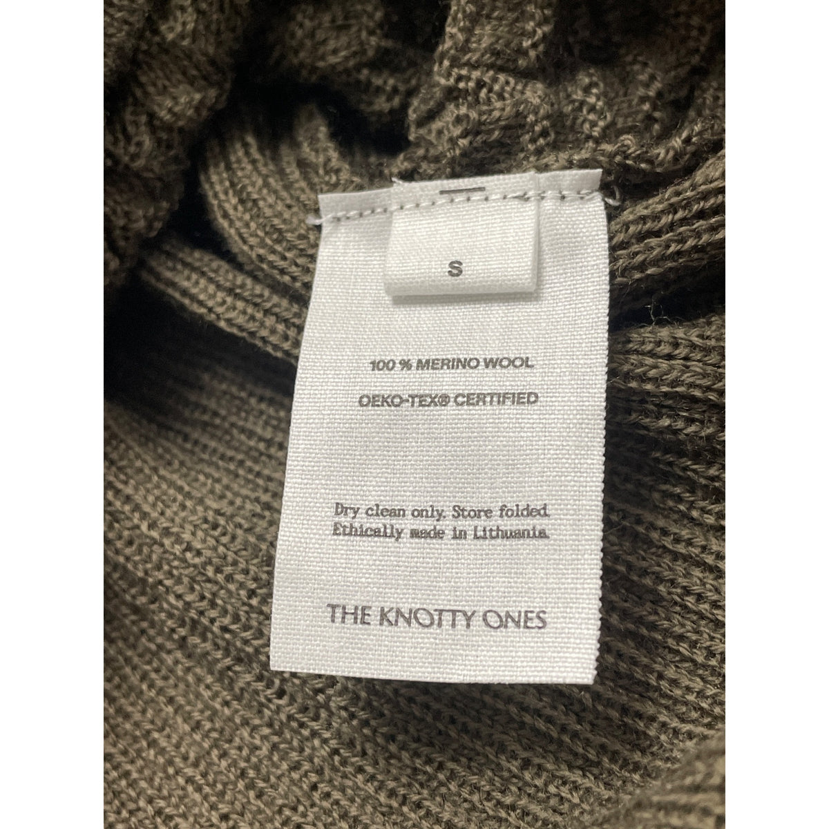 The Knotty Ones Women’s Green Textured Knit Turtleneck Sweater Size S