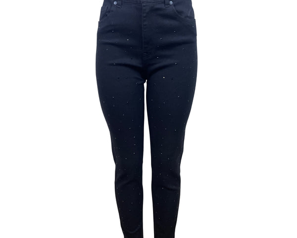 DG2 Women’s Black Stretch Skinny Jeans Studded Detailing Size 6