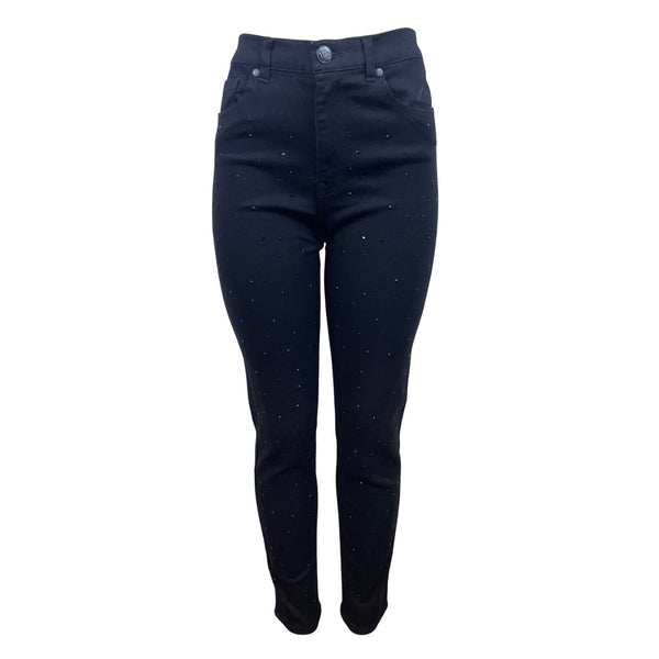 DG2 Women’s Black Stretch Skinny Jeans Studded Detailing Size 6