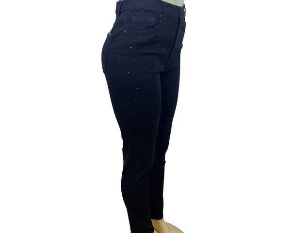 DG2 Women’s Black Stretch Skinny Jeans Studded Detailing Size 6