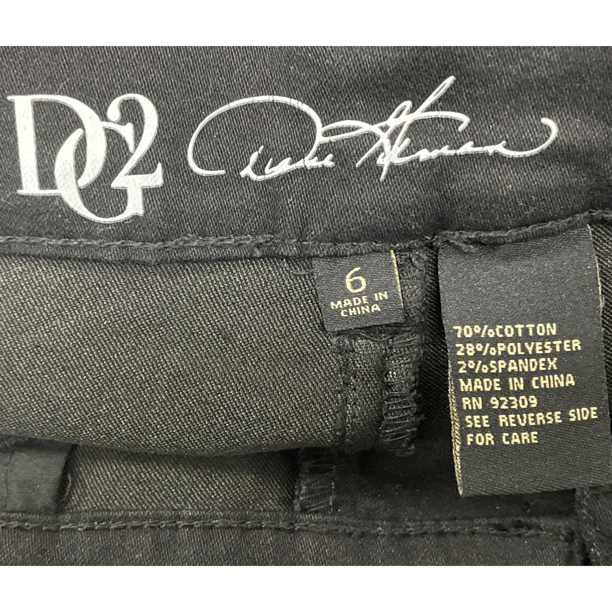 DG2 Women’s Black Stretch Skinny Jeans Studded Detailing Size 6
