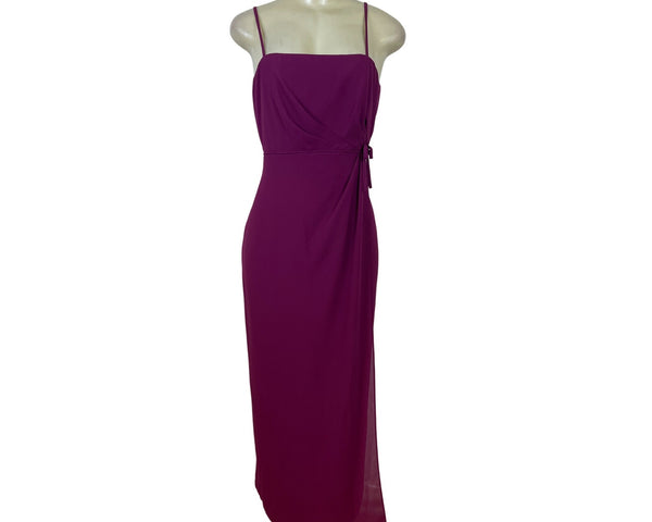 Jordan Magenta Sleeveless Women Formal Evening Gown W/ Spaghetti Straps Sz 11/12