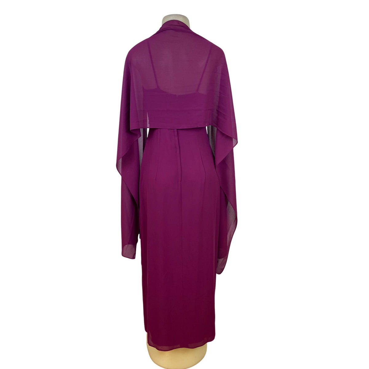 Jordan Magenta Sleeveless Women Formal Evening Gown W/ Spaghetti Straps Sz 11/12