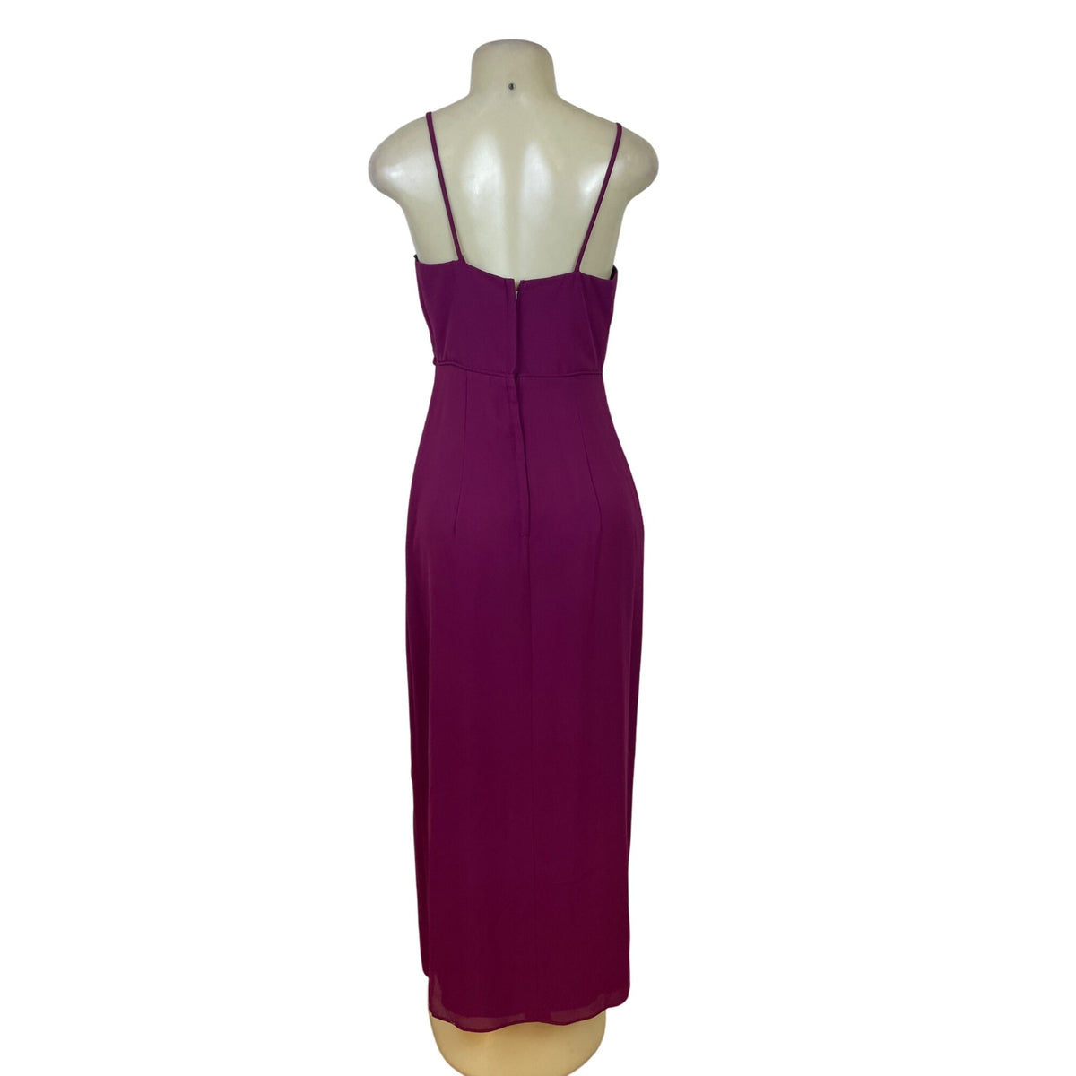 Jordan Magenta Sleeveless Women Formal Evening Gown W/ Spaghetti Straps Sz 11/12