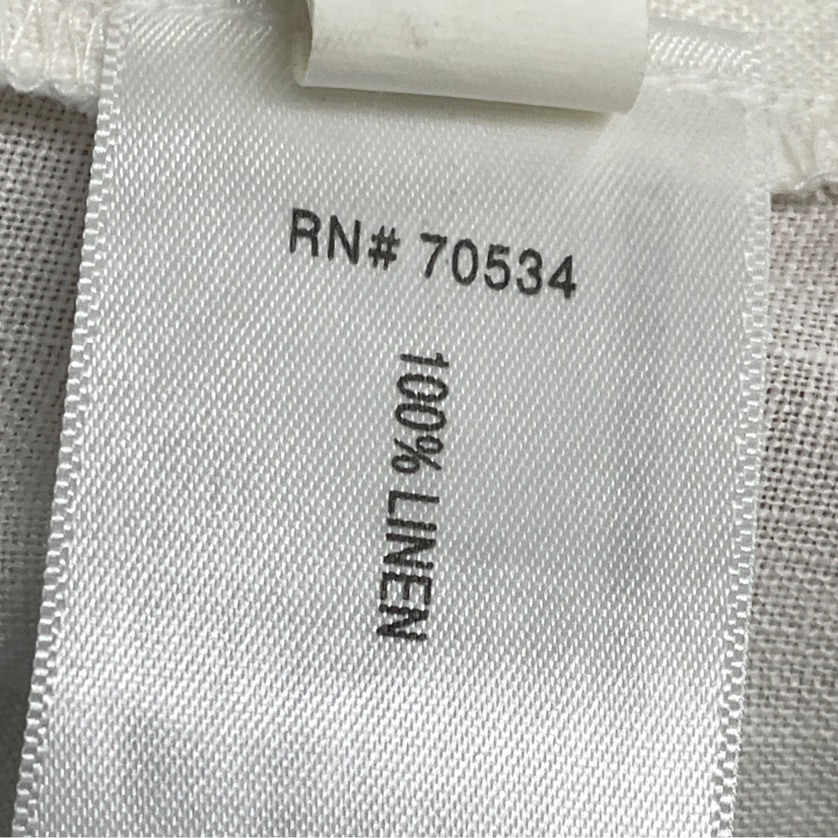 Orvis Women's White Linen Button Up Short Sleeve Blouse Size M