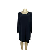 Jones New York Black Long Sleeve Knee Length Dress Size 14 Womens Elegant Style