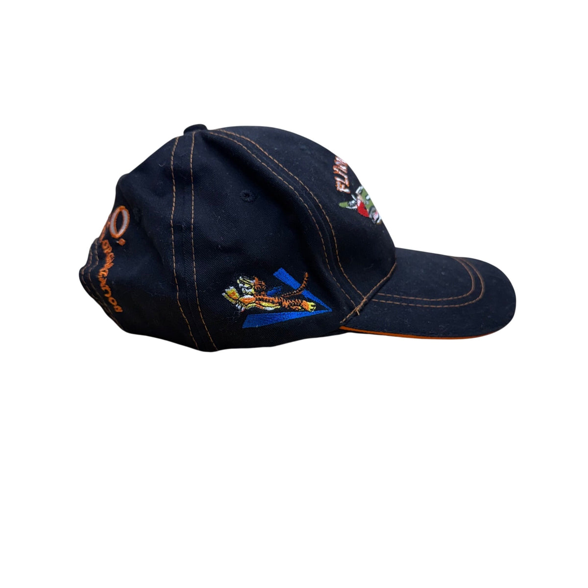 Flying Tigers F.T.H.O. Navy Blue Cotton Embroidered Baseball Cap Adjustable Strap Hat